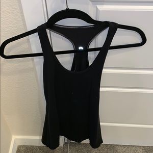 Fitted black lulu top